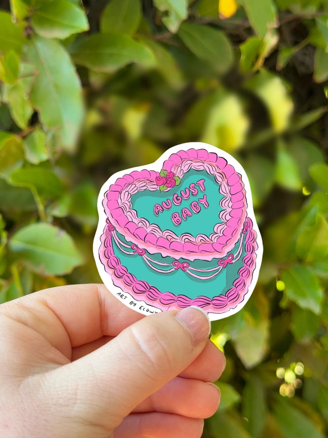 BIRTH MONTH CAKE STICKER