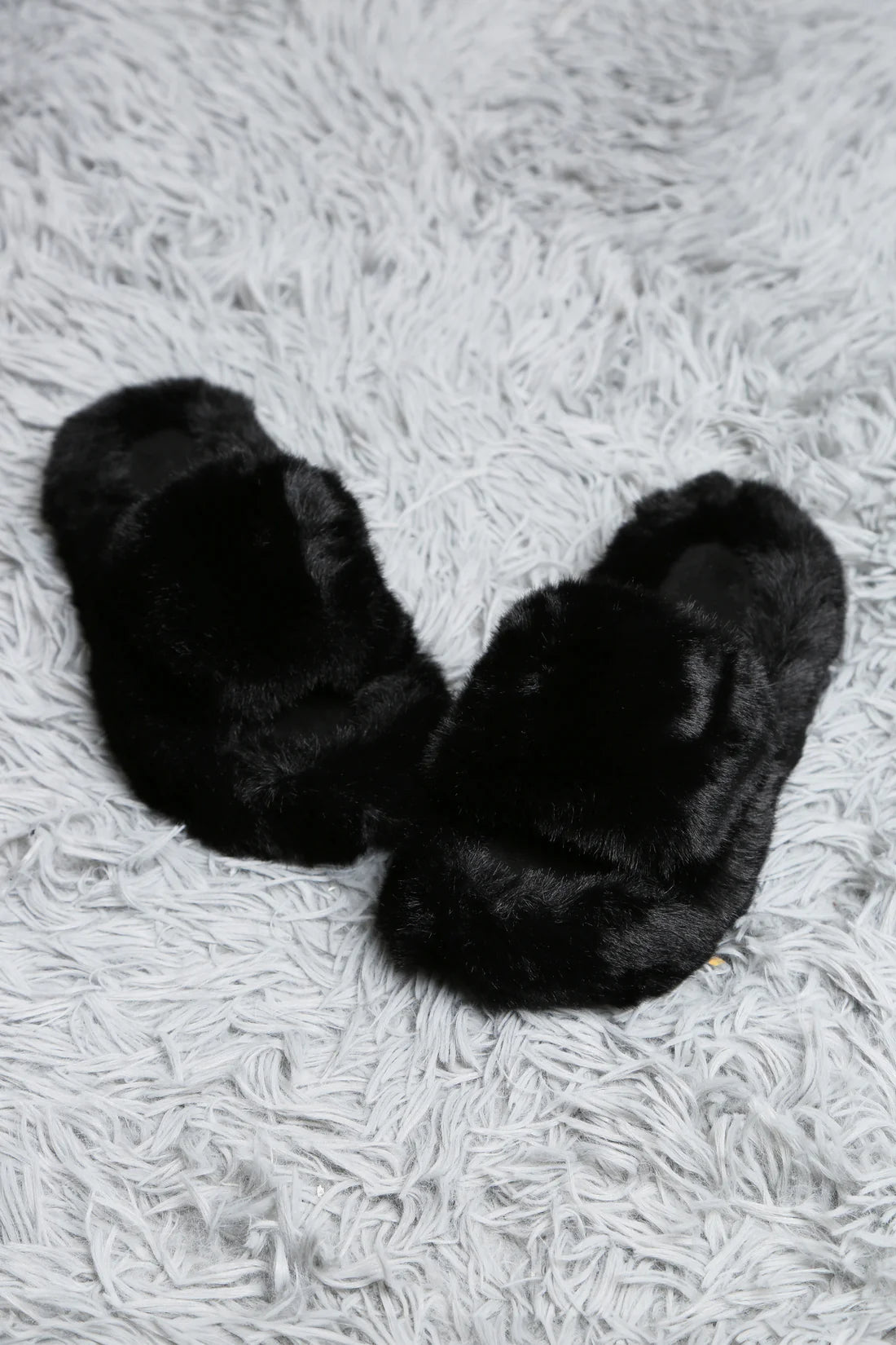 FUZZY OPEN TOE SLIPPERS