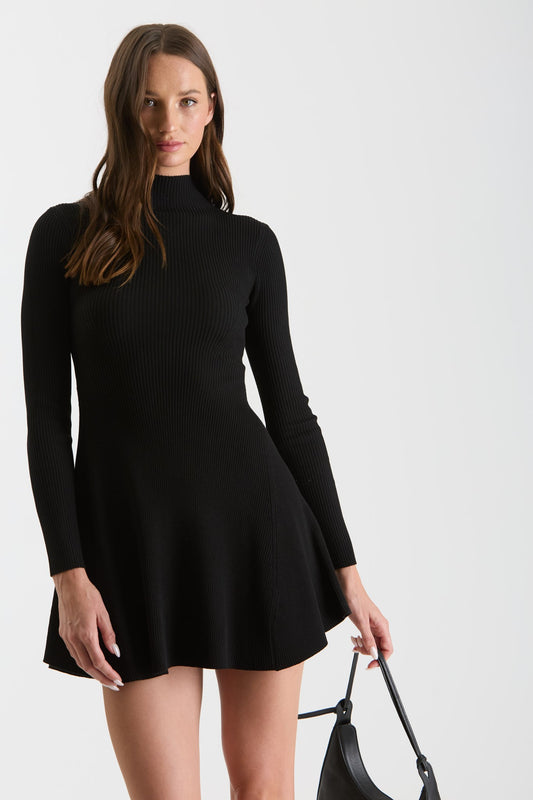 FLARE SWEATER DRESS