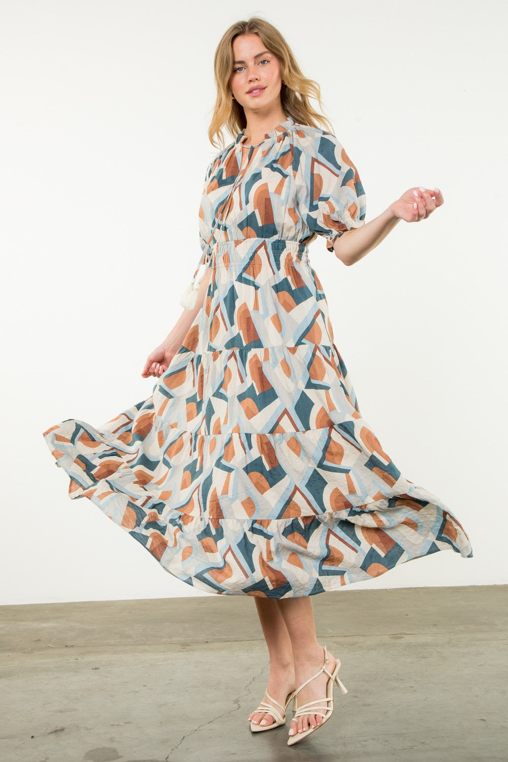 PRINTED MAXI DRESS