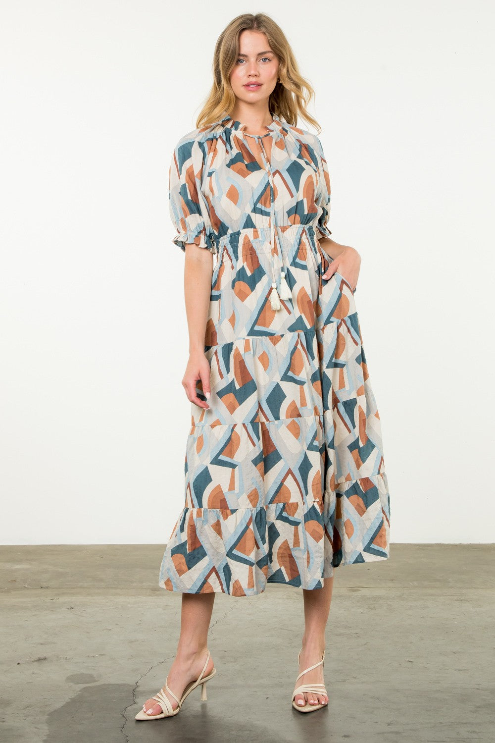 PRINTED MAXI DRESS