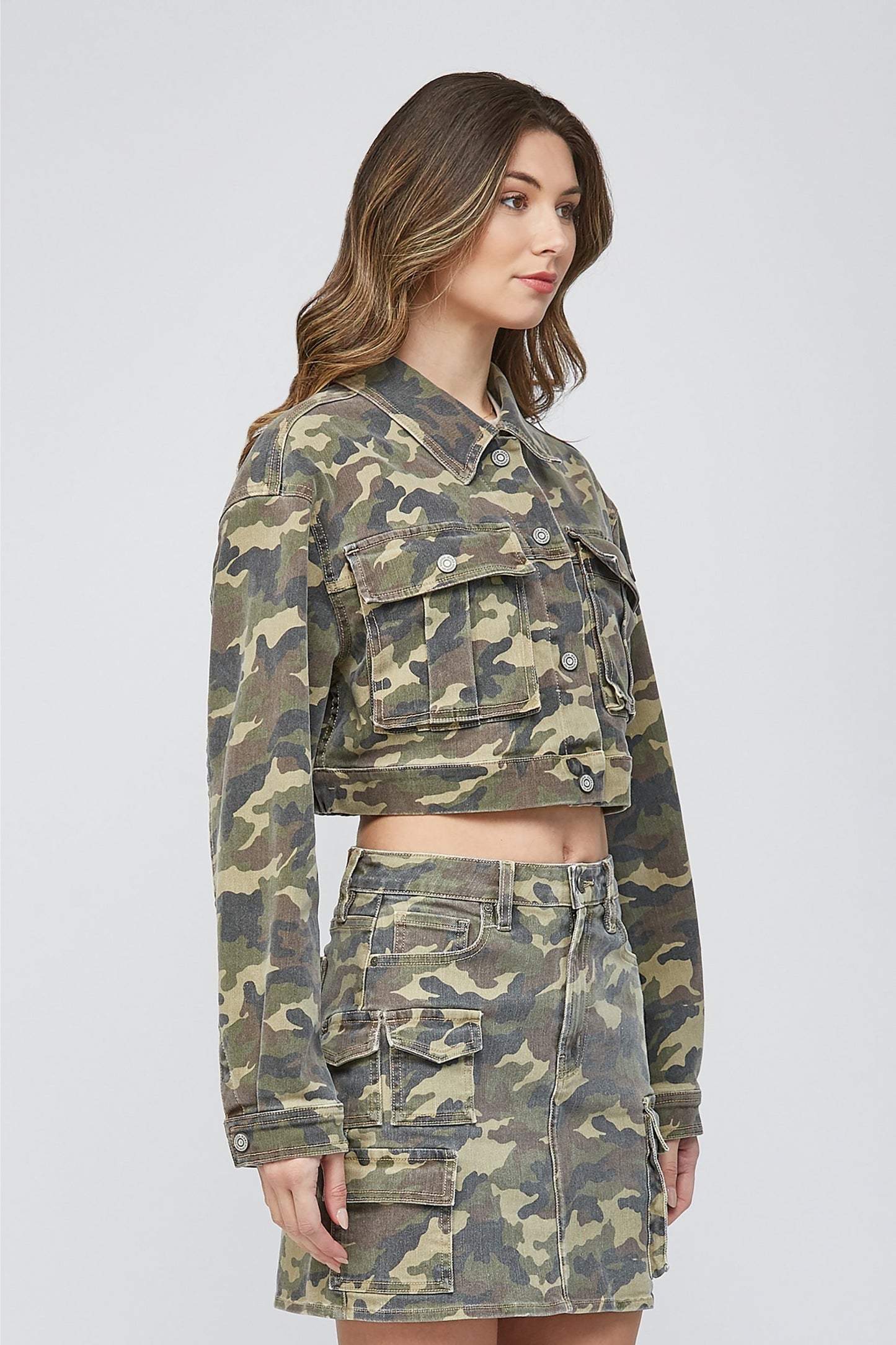 CROPPED CAMO JACKET