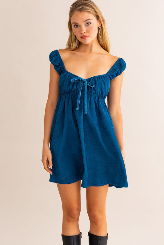 CORDUROY BABYDOLL DRESS