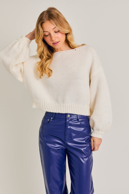 BOAT NECK SWEATER