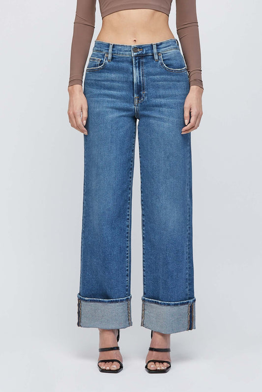 HIGH RISE CUFFED DAD JEANS