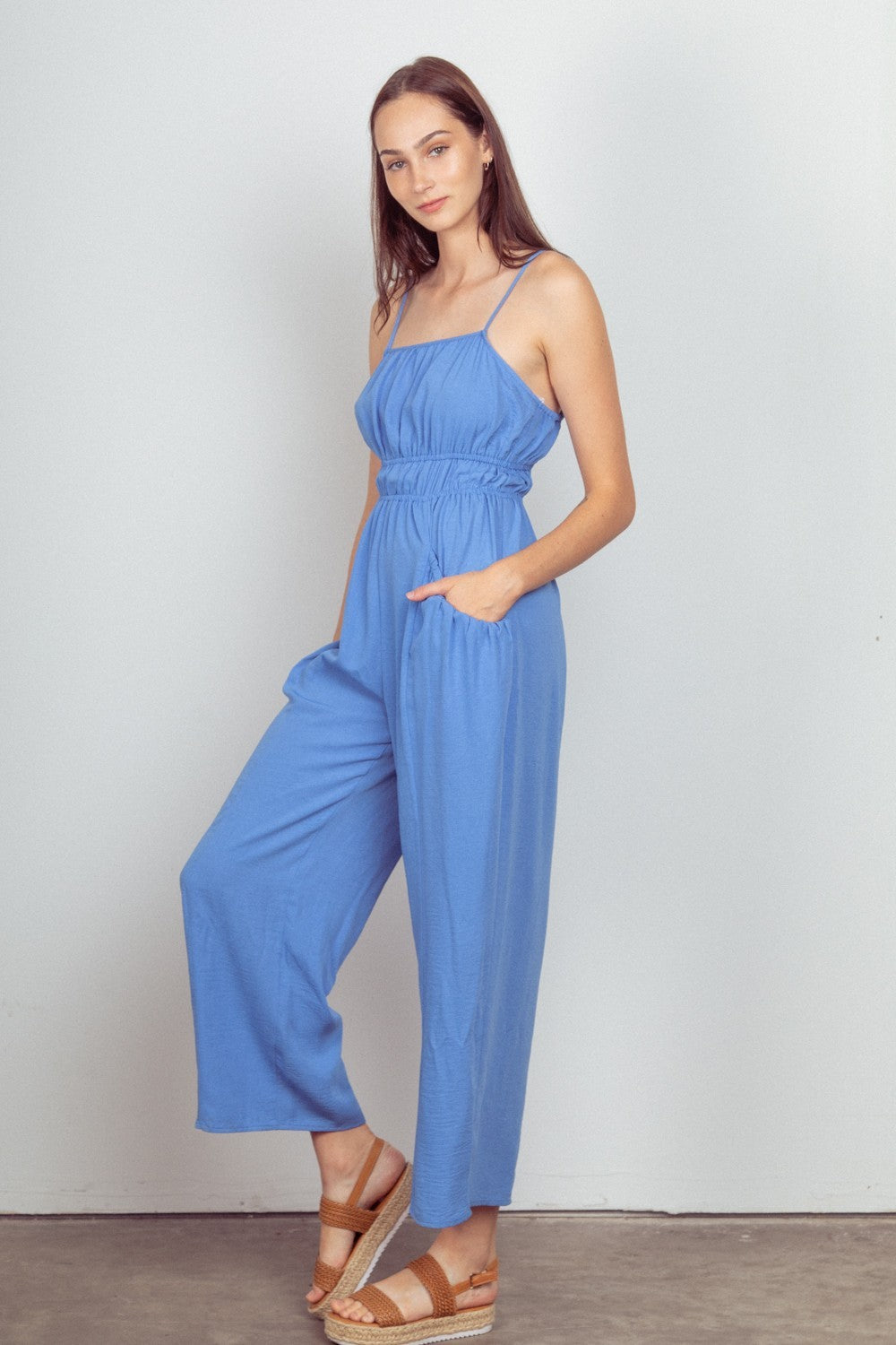 WOVEN JUMPSUIT