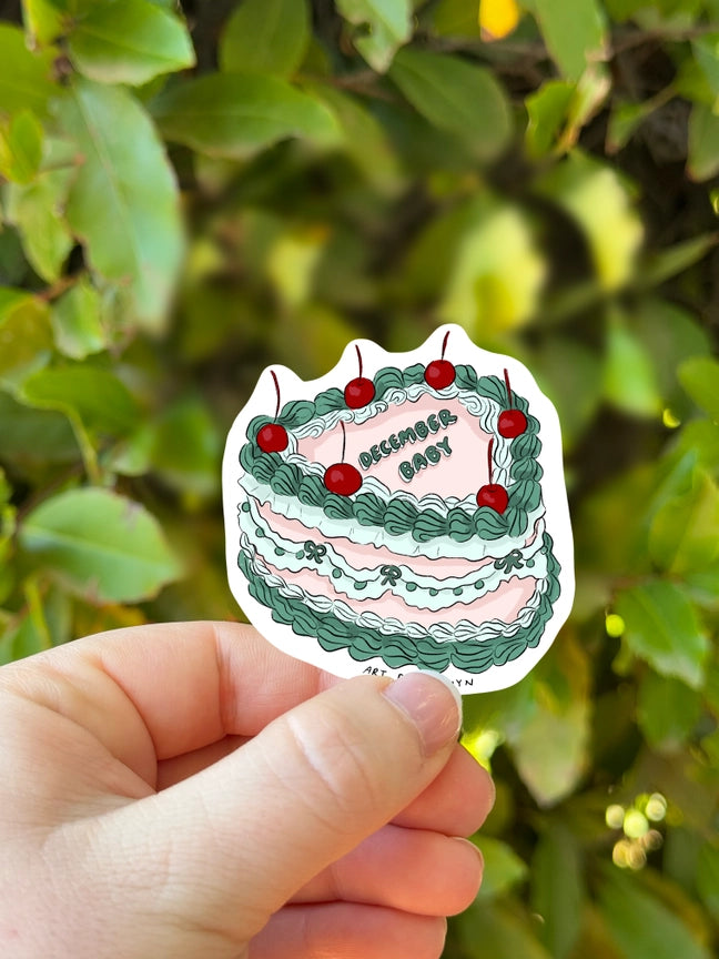 BIRTH MONTH CAKE STICKER