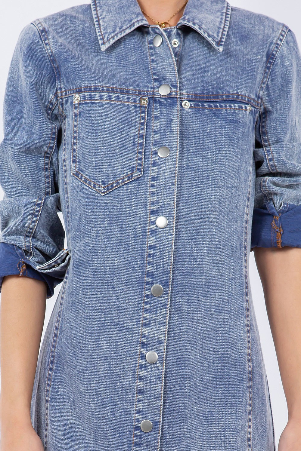 DENIM SHIRT DRESS