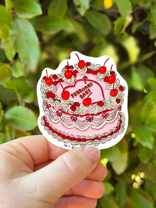 BIRTH MONTH CAKE STICKER