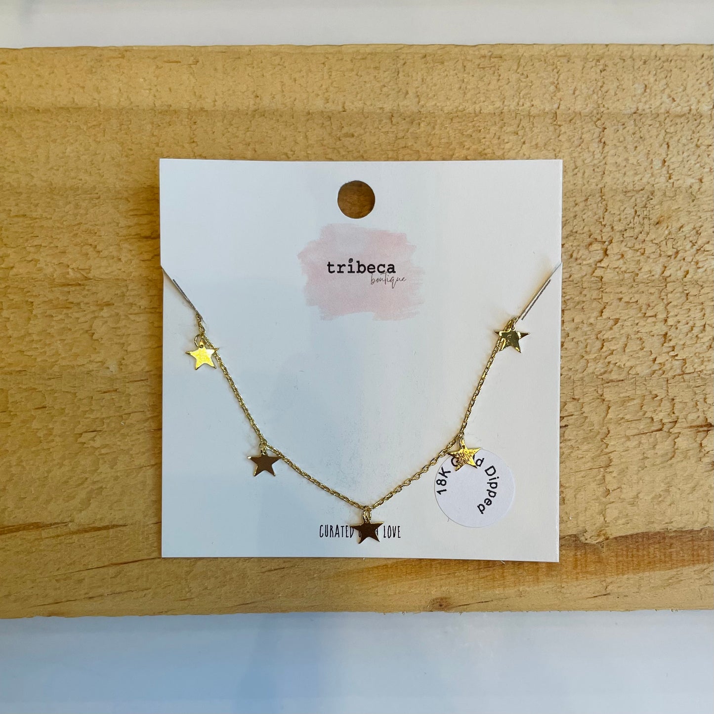 GOLD STAR CHAIN NECKLACE