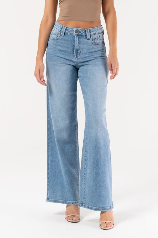 HIGH WAIST WIDE LEG JEANS