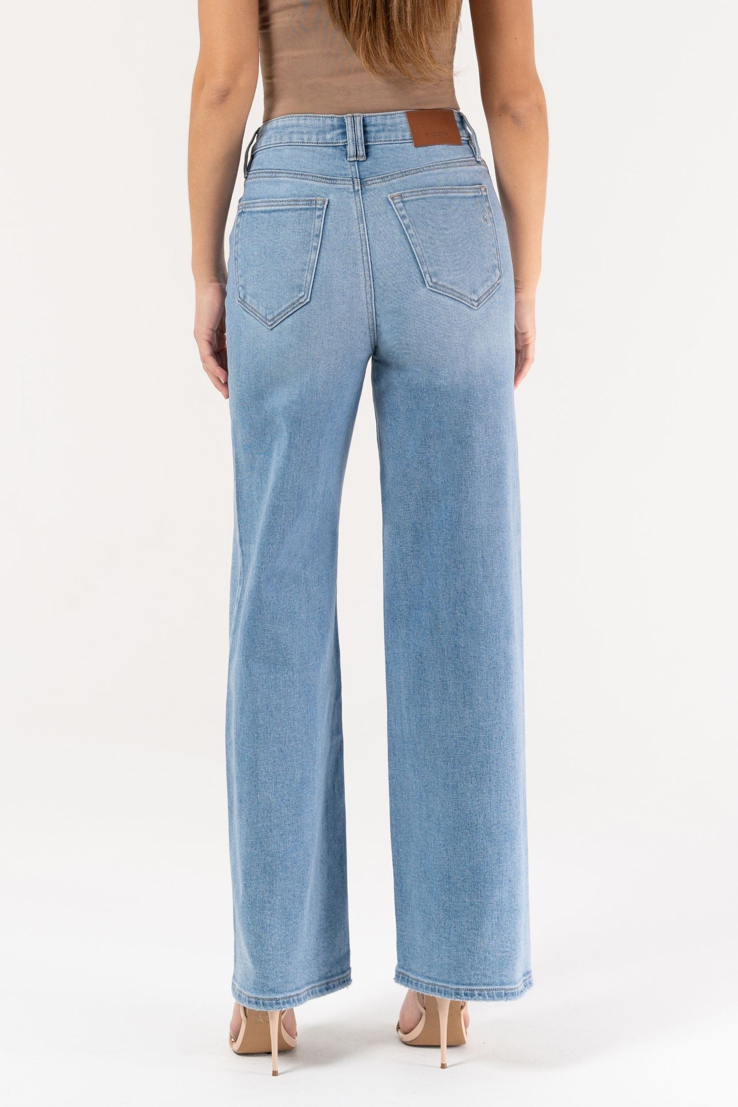 HIGH WAIST WIDE LEG JEANS