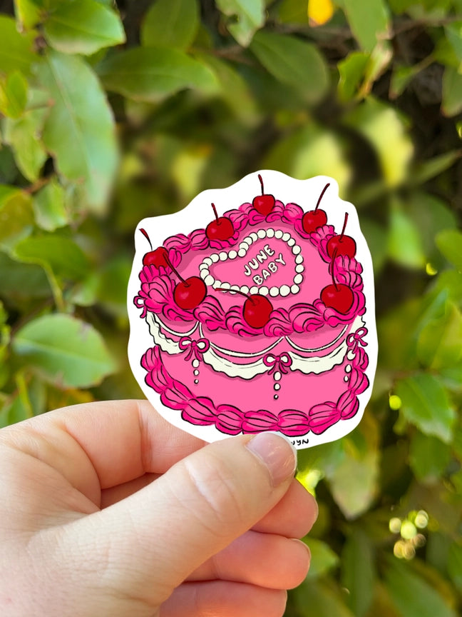 BIRTH MONTH CAKE STICKER