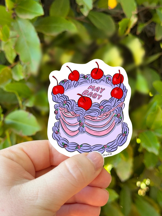 BIRTH MONTH CAKE STICKER