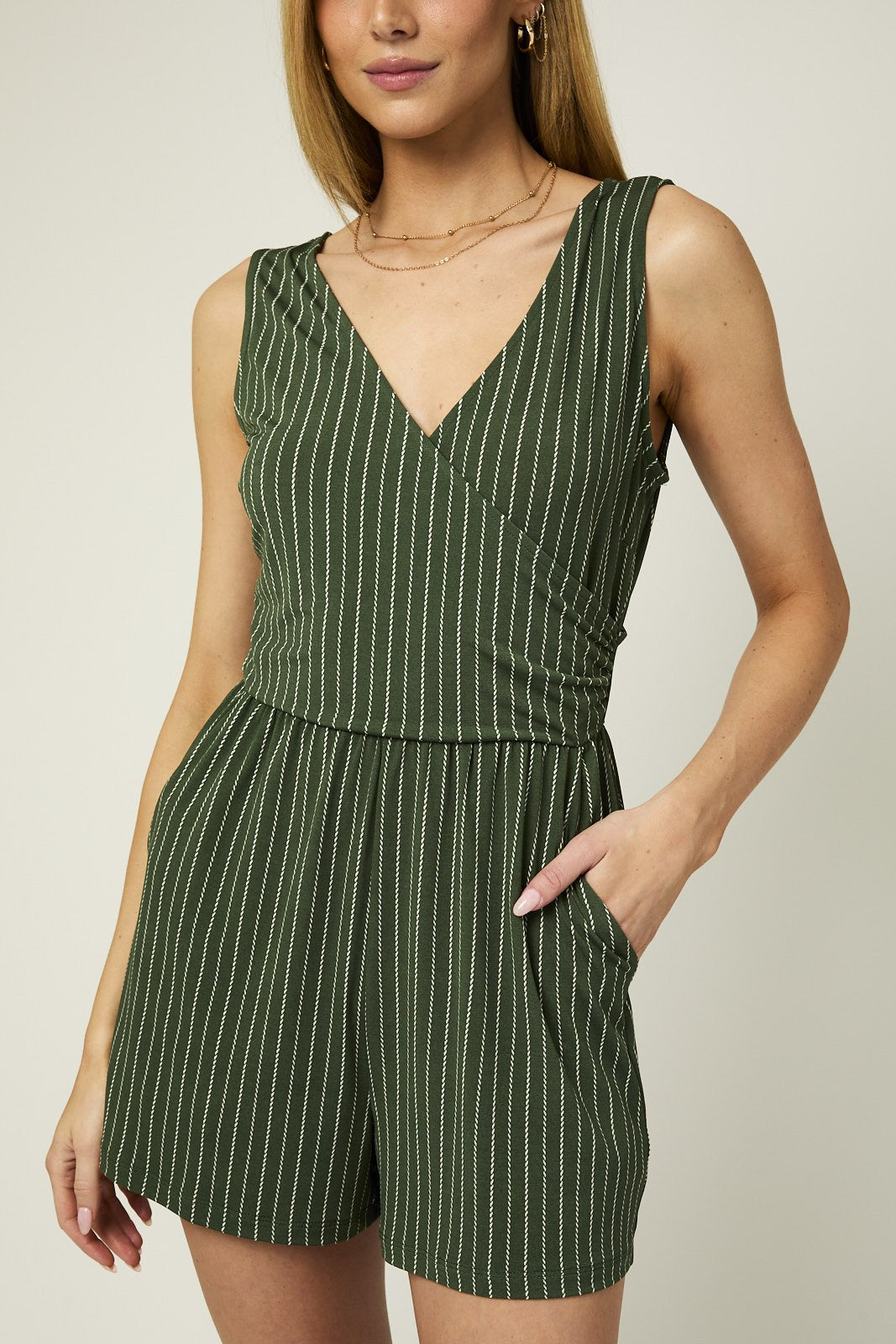 SURPLICE ROMPER