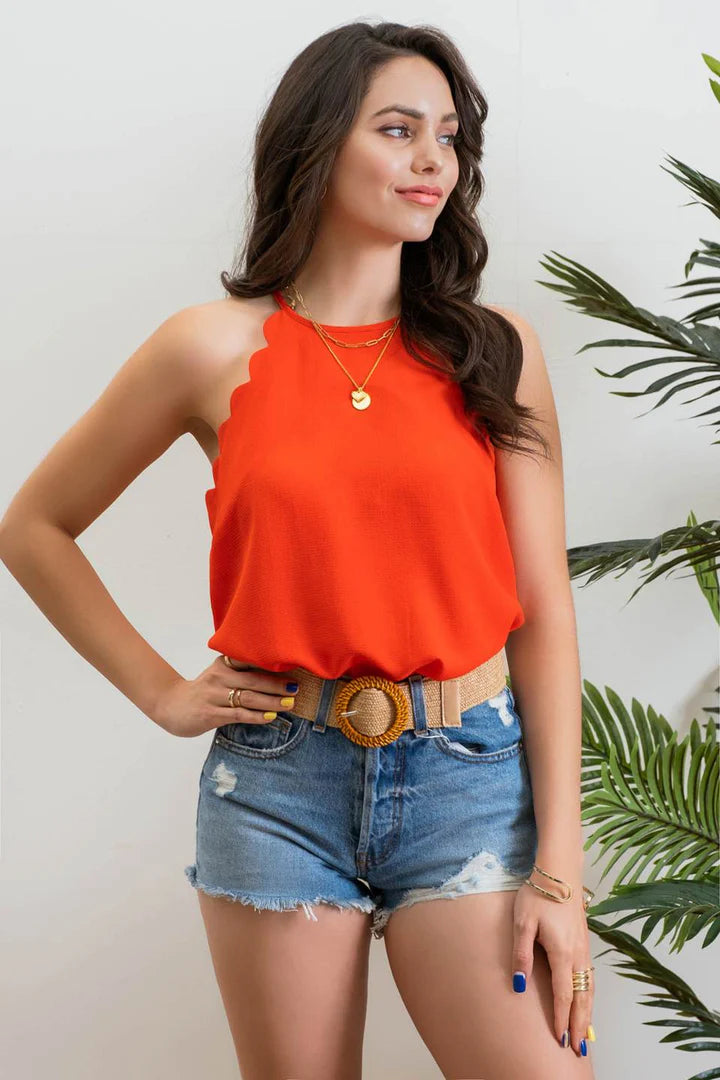 SCALLOPED CAMI