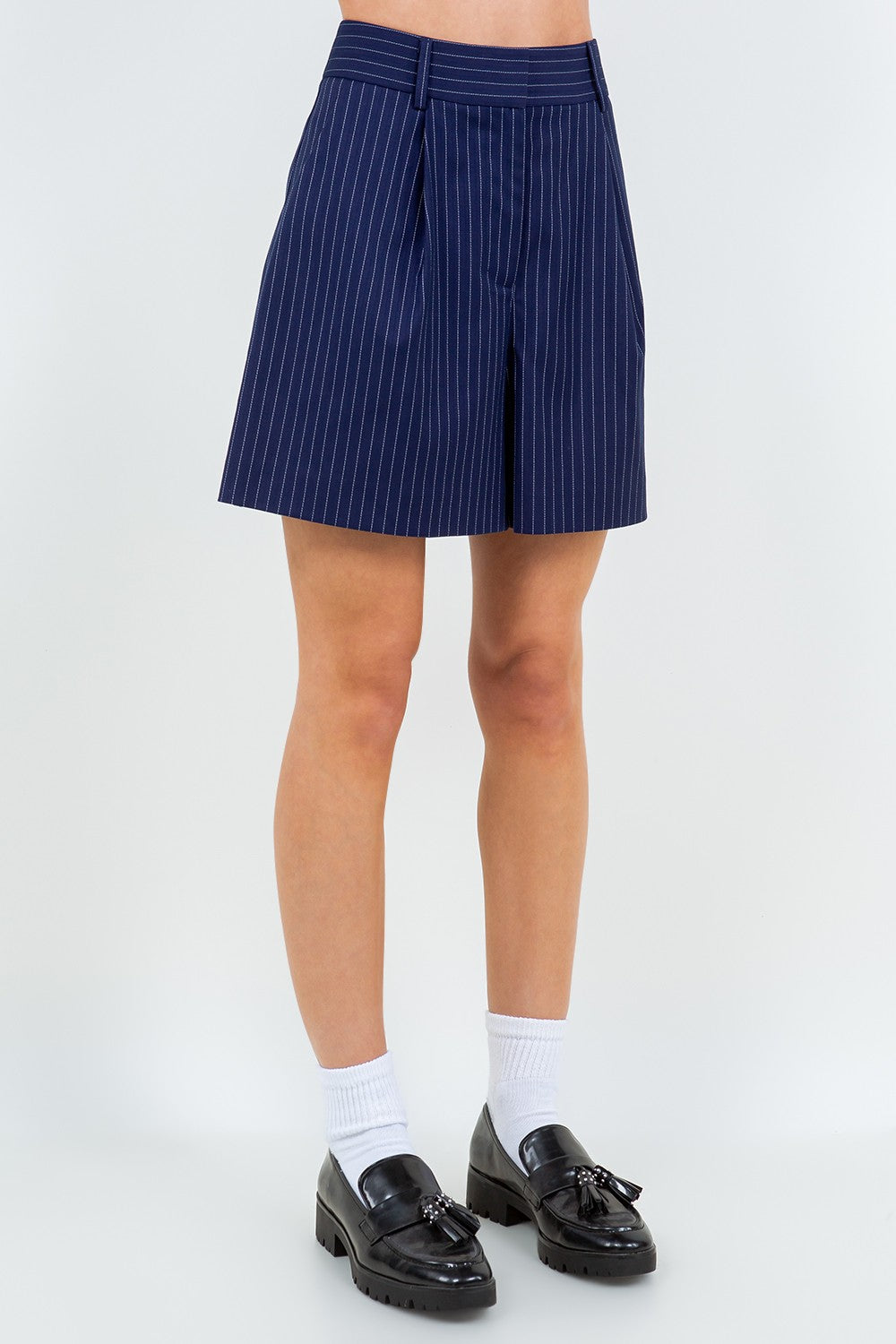 PINSTRIPE SHORTS