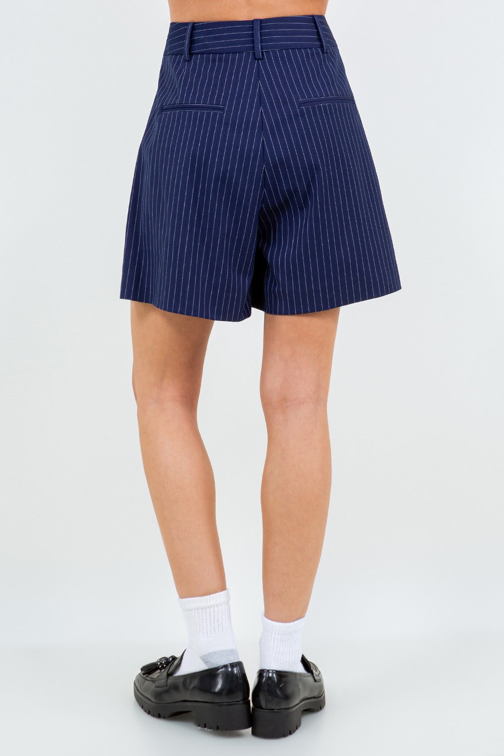 PINSTRIPE SHORTS