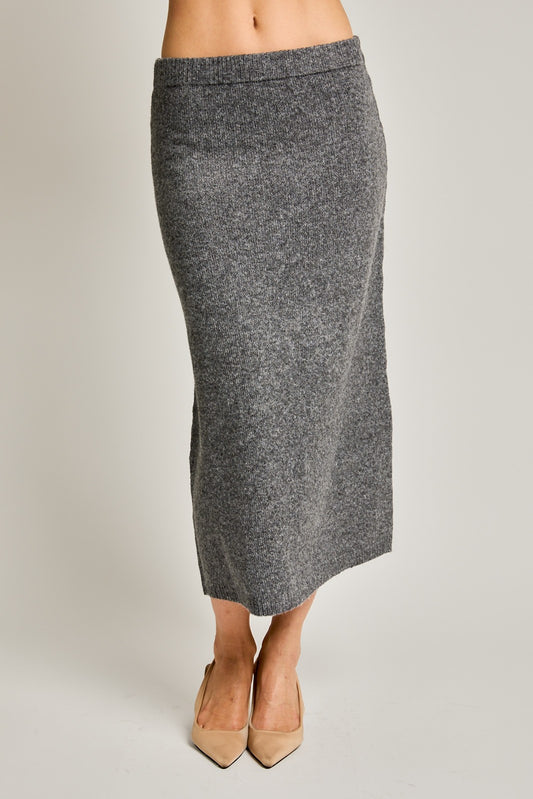 HIGH WAIST SWEATER SKIRT