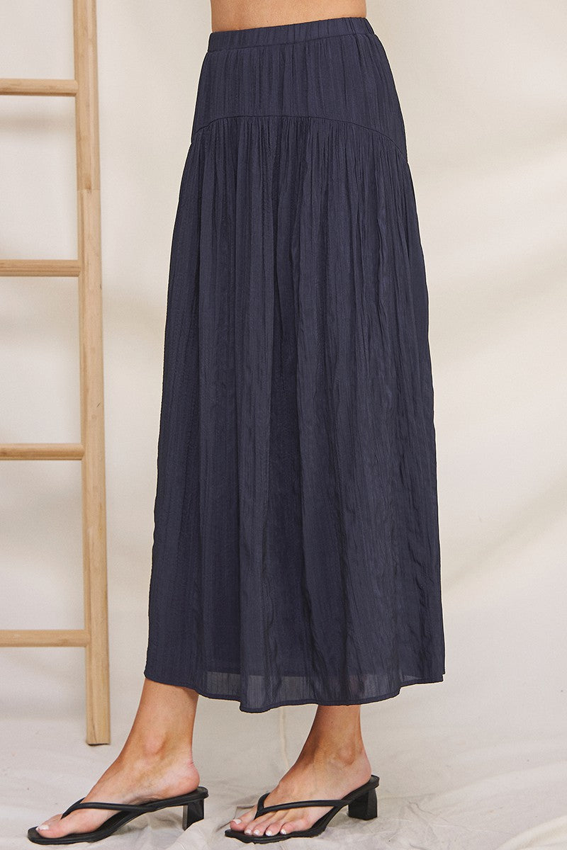 SATEEN MAXI SKIRT