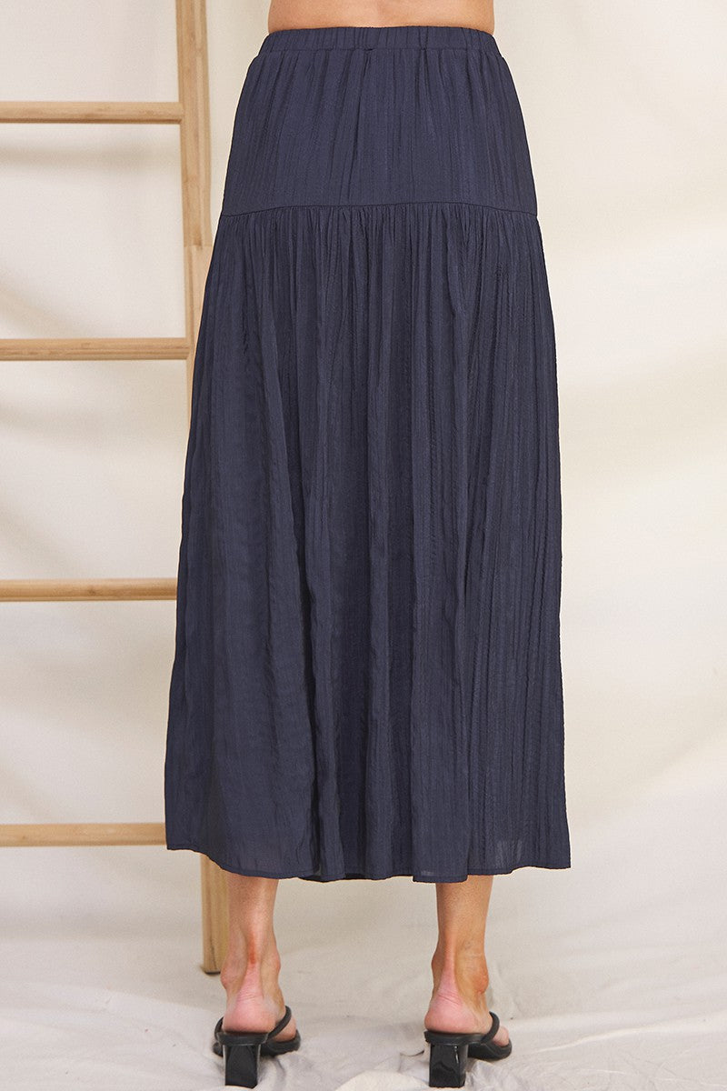 SATEEN MAXI SKIRT