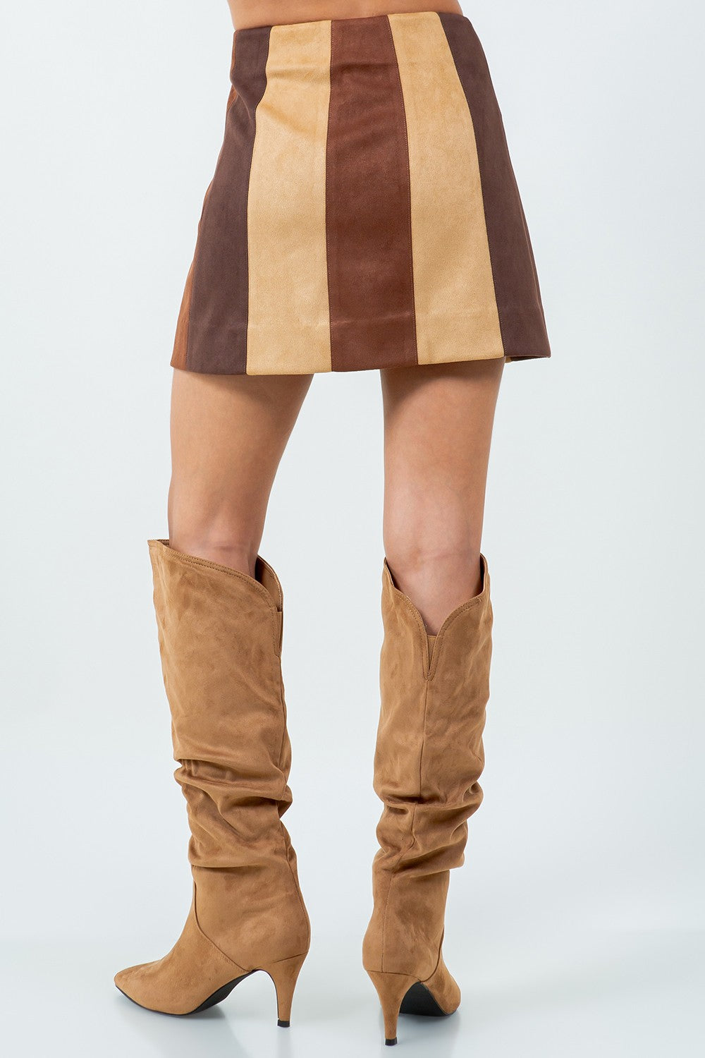 SUEDE MINI SKIRT