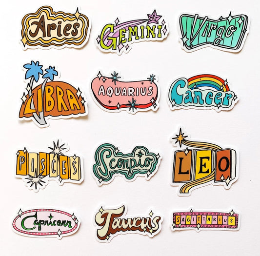 VINTAGE ZODIAC STICKER