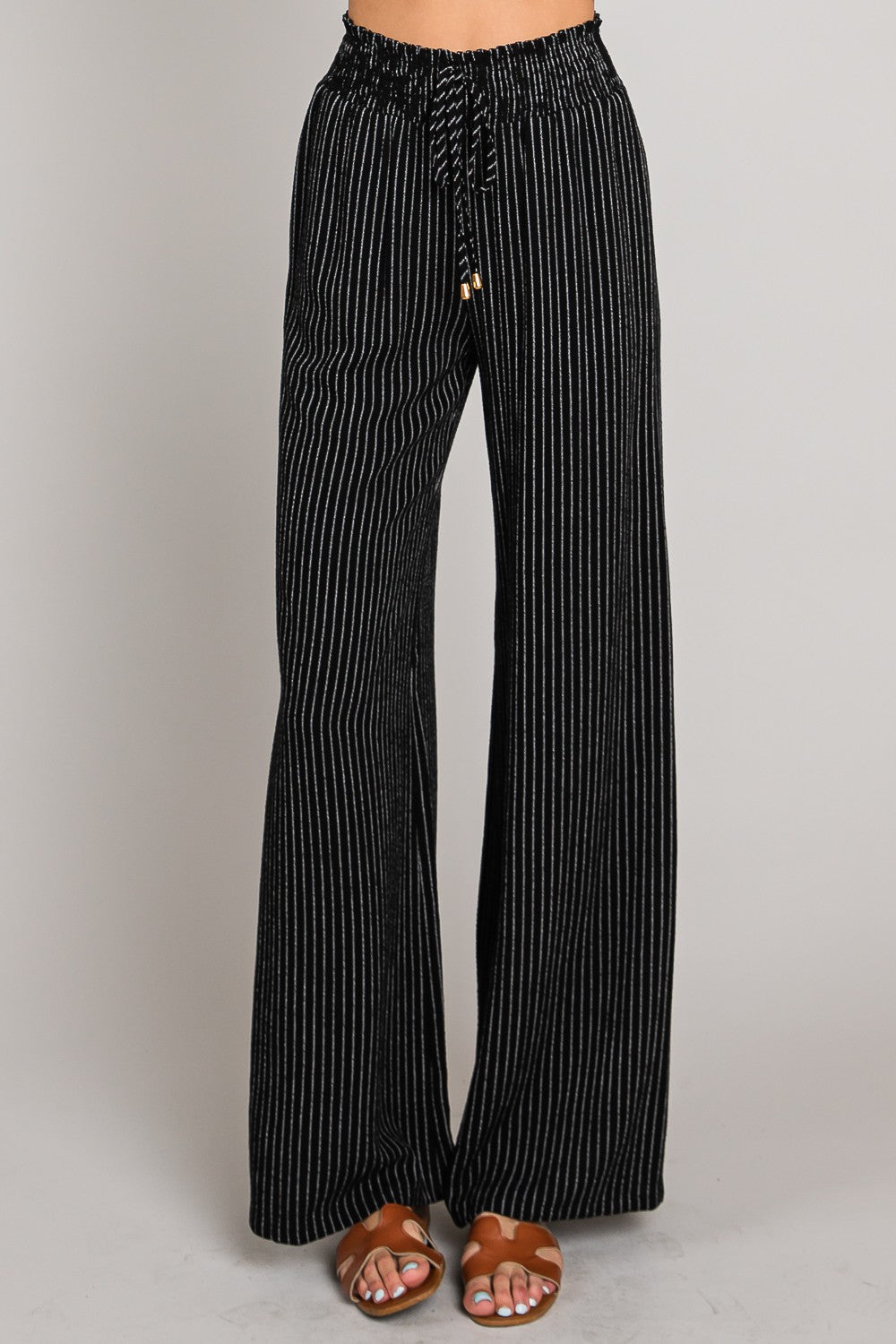 STRIPE LINEN PANTS