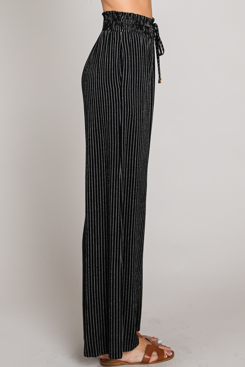 STRIPE LINEN PANTS