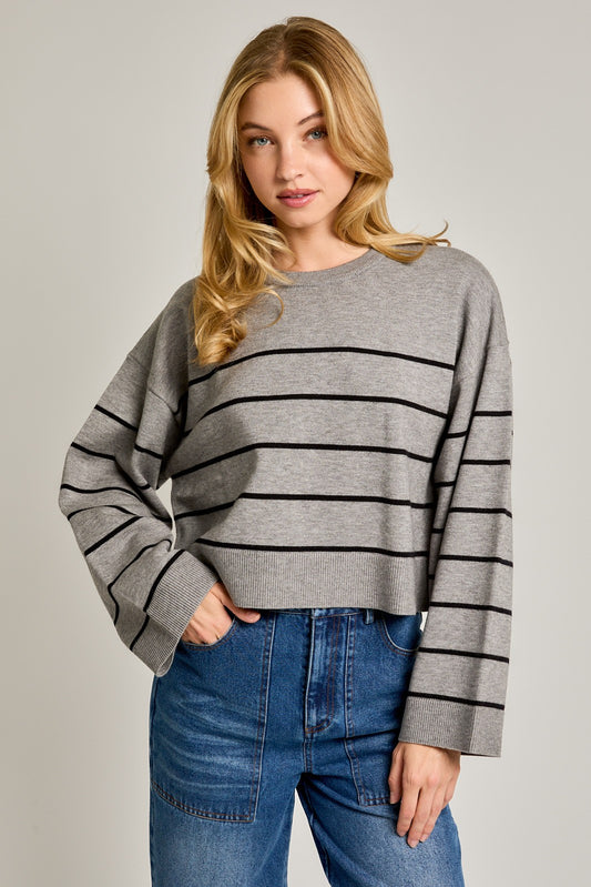 BOXY STRIPED SWEATER