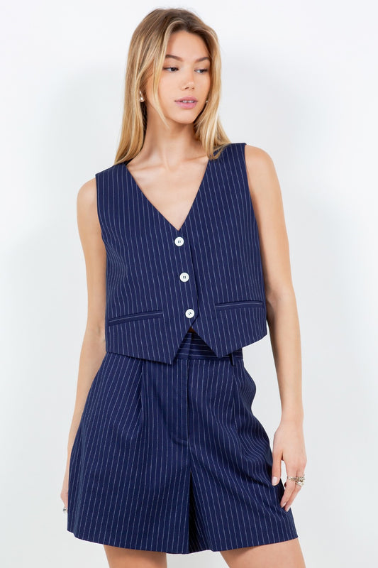 PINSTRIPE VEST