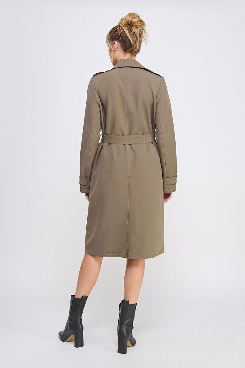 TIE TRENCH COAT