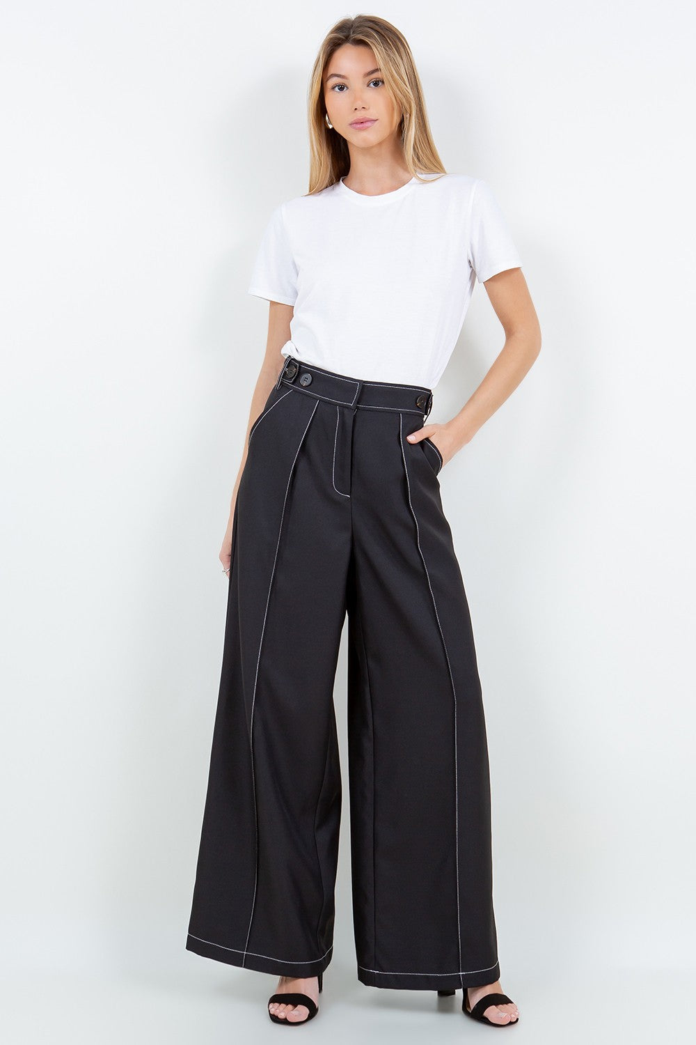 WIDE LEG TROUSERS